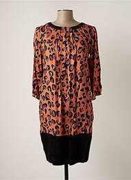 Rochie midi mâneci 3/4 mâneci 3/4 portocaliu TRUSSARDI JEANS femeie
