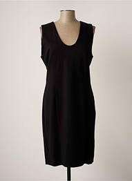 Rochie midi fără mâneci fără mâneci negru TRUSSARDI JEANS femeie
