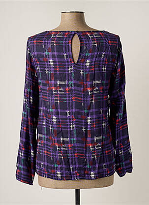 Bluză țesătură poplin mâneci lungi violet TRUSSARDI JEANS femeie