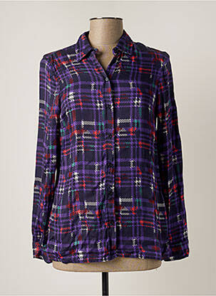Cămașă țesătură poplin mâneci lungi violet TRUSSARDI JEANS femeie