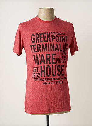 Tricou roșu TOM TAILOR bărbat