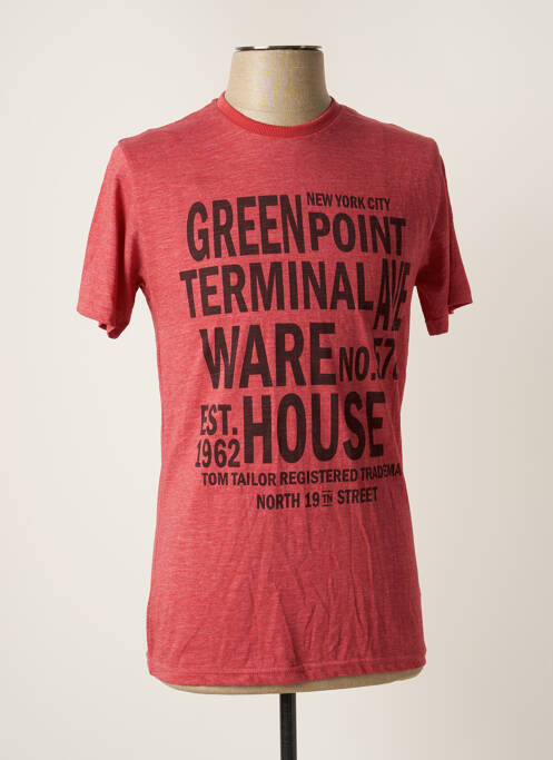 Tricou roșu TOM TAILOR bărbat