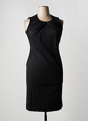 Rochie midi fără mâneci fără mâneci negru TRUSSARDI JEANS femeie