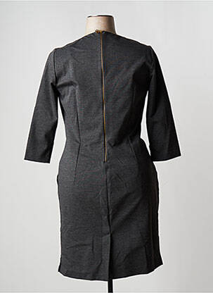 Rochie midi mâneci 3/4 mâneci 3/4 gri TRUSSARDI JEANS femeie