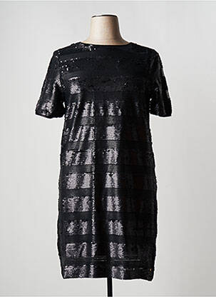 Rochie midi mâneci scurte mâneci scurte negru VICTORIO & LUCCHINO femeie