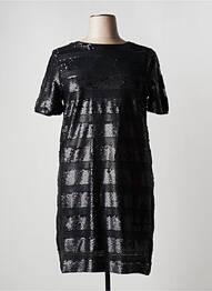 Rochie midi mâneci scurte mâneci scurte negru VICTORIO & LUCCHINO femme