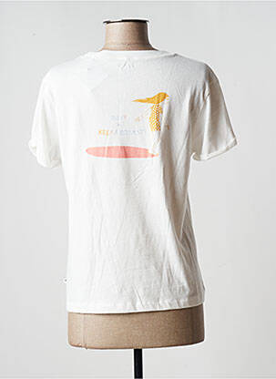 Tricou imprimeu fantezie mâneci scurte alb ROXY femeie