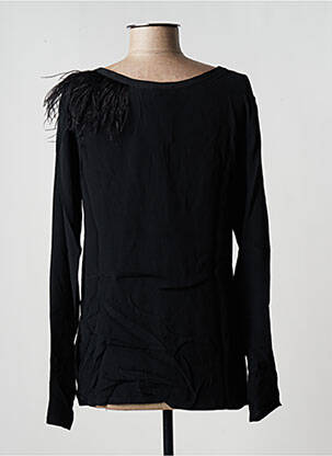 Top croială cambrată mâneci lungi negru TRUSSARDI JEANS femeie