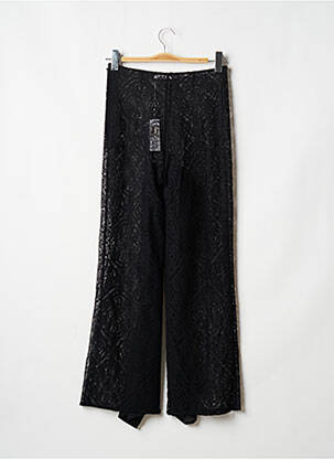 Pantalon larg închidere cu fermoar lateral talie înaltă negru ANNE FONTAINE femeie