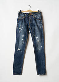 Blugi cu croială slim subțire talie joasă albastru TRUSSARDI JEANS femme