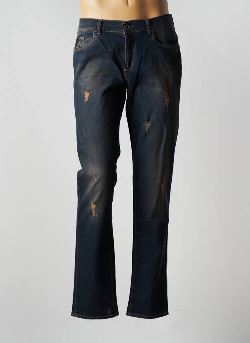 Blugi cu croială dreaptă albastru TRUSSARDI JEANS bărbat