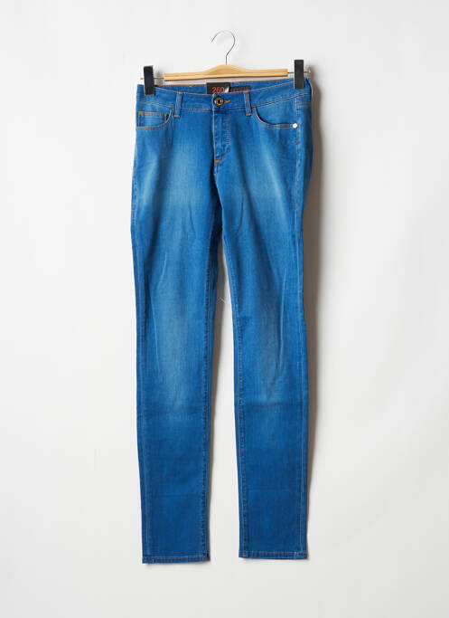 Blugi cu croială slim albastru TRUSSARDI JEANS femeie