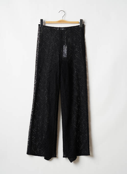 Pantalon larg închidere cu fermoar lateral talie înaltă negru ANNE FONTAINE femme