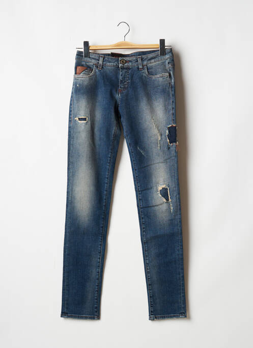 Blugi cu croială slim albastru TRUSSARDI JEANS femeie