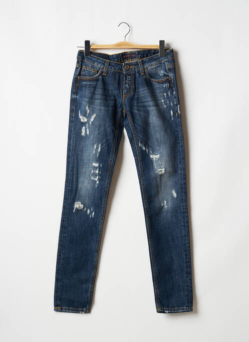 Blugi cu croială slim albastru TRUSSARDI JEANS femeie