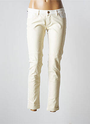 Blugi cu croială slim subțire talie joasă bej TRUSSARDI JEANS femeie