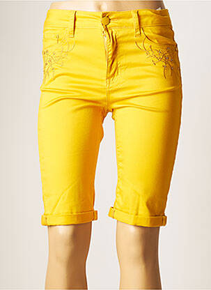 Pantalon de ciclism galben KY CREATION femeie