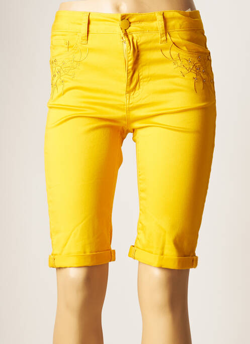 Pantalon de ciclism galben KY CREATION femeie