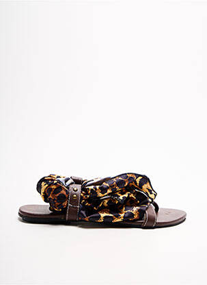 Șlapi maro LOLLIPOPS femeie