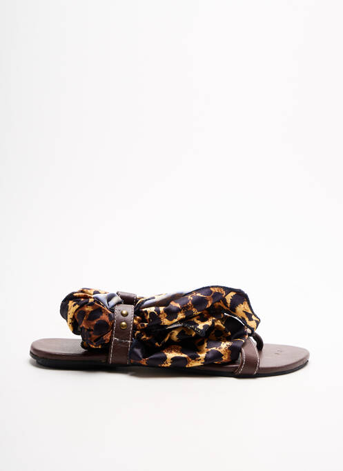 Șlapi maro LOLLIPOPS femeie