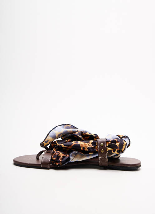 Șlapi maro LOLLIPOPS femeie