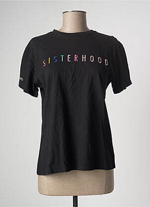 Tricou elasticitate mâneci scurte negru LAAGAM femeie