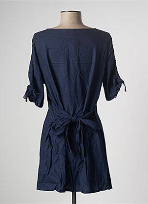 Rochie scurtă mâneci scurte mâneci scurte albastru BLANCHEPORTE femeie