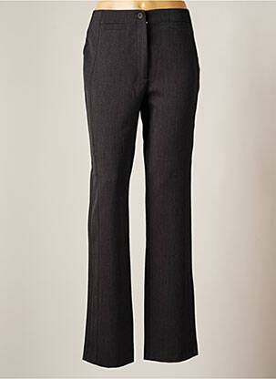 Pantalon larg închidere cu fermoar sub clapetă cu nasturi talie înaltă gri QUATTRO femme