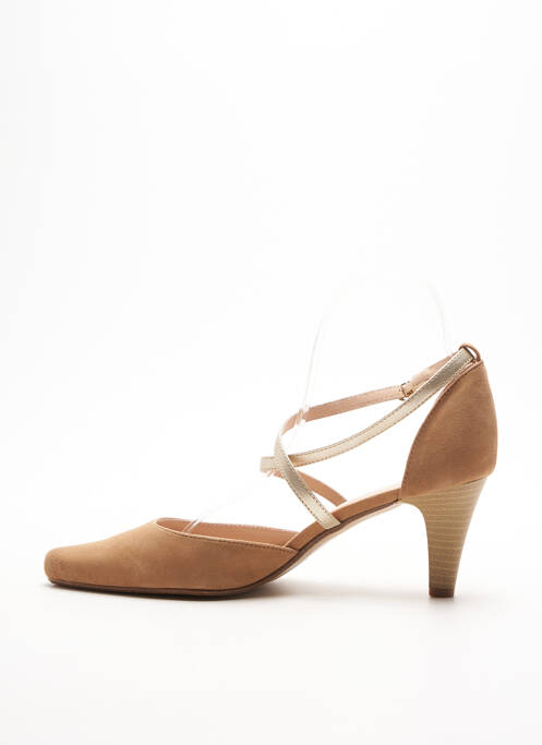 Pantofi cu toc maro SWEET femeie