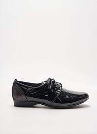 Derby-uri țesătură lăcuită toc plat până la 3 cm negru INEA femme