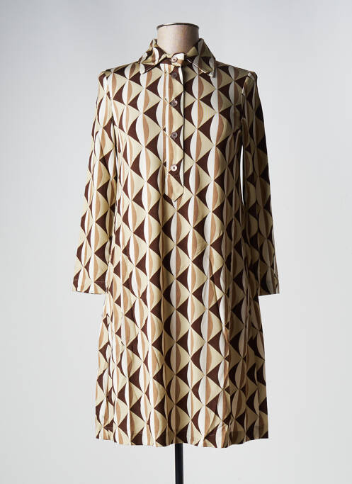 Rochie midi bej MALIPARMI femeie