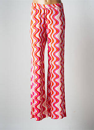 Pantalon larg roz MAYJUNE femeie