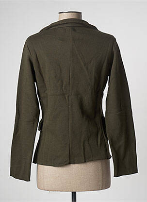 Jachete casual guler tip costum verde LAZY & COSY femeie