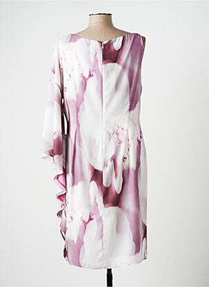 Rochie midi imprimeu floral mâneci scurte violet FRANK LYMAN femeie