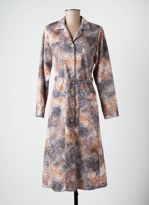 Rochie midi bej KELLY femeie