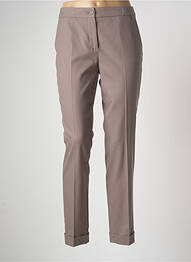 Pantalon chino închidere cu fermoar sub clapetă cu nasturi mărime normală maro GERRY WEBER femme