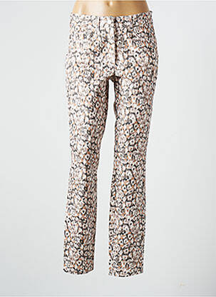 Pantalon slim țesătură poplin mărime normală maro BASLER femme