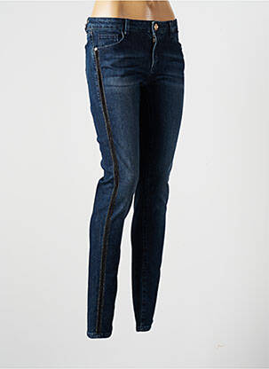 Blugi cu croială slim albastru TRUSSARDI JEANS femeie