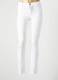 Pantalon slim talie joasă talie joasă alb TRUSSARDI JEANS femeie