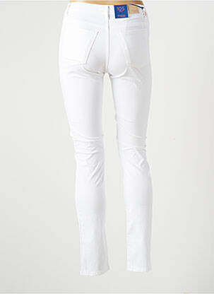 Pantalon slim talie joasă talie joasă alb TRUSSARDI JEANS femeie