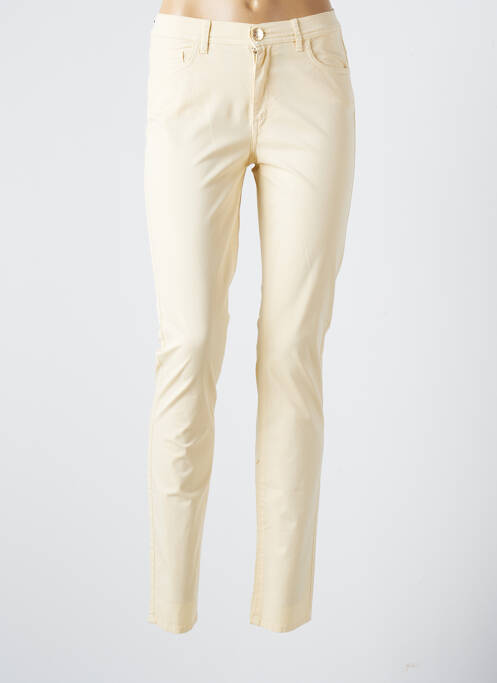 Pantalon slim bej TRUSSARDI JEANS femeie