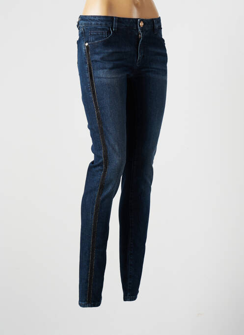 Blugi cu croială slim albastru TRUSSARDI JEANS femeie