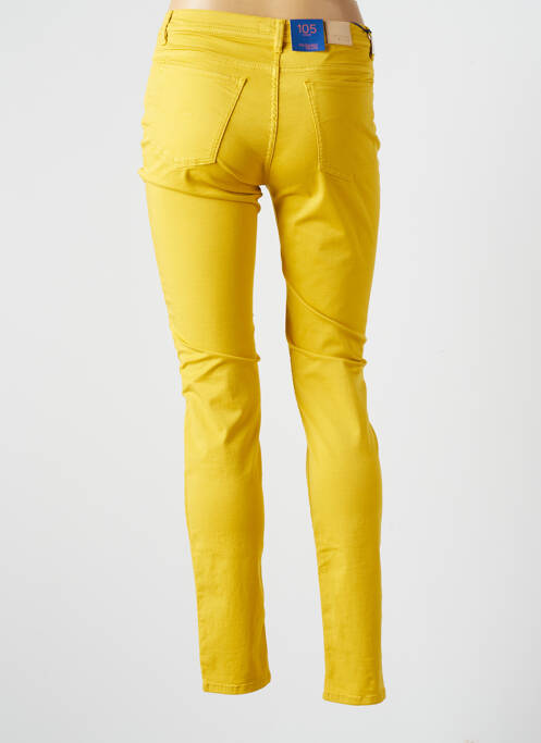 Pantalon slim galben TRUSSARDI JEANS femeie