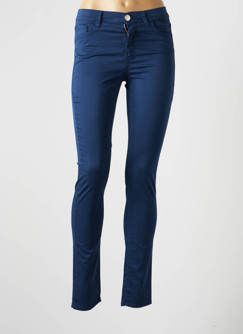 Pantalon slim albastru TRUSSARDI JEANS femeie