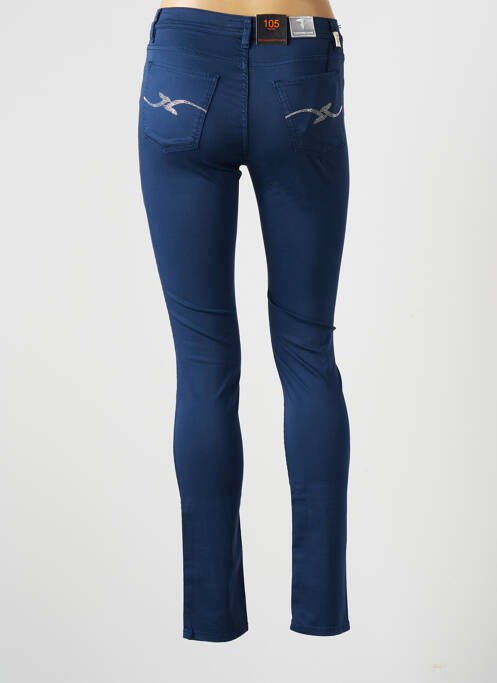 Pantalon slim albastru TRUSSARDI JEANS femeie