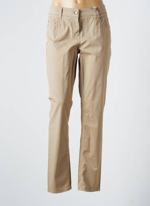 Pantalon slim maro ATELIER GARDEUR femeie