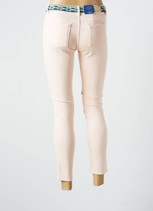 Blugi cu croială slim roz TRUSSARDI JEANS femeie