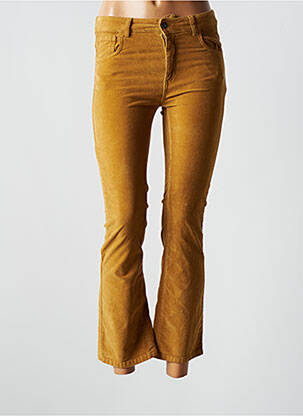 Pantalon 7/8 elasticitate mărime normală galben LAUREN VIDAL femeie