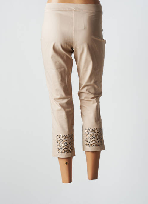 Pantalon trei sferturi bej NATHALIE CHAIZE femeie