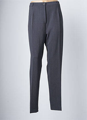 Pantalon drept talie cu cleme mărime normală gri ELSSA femeie